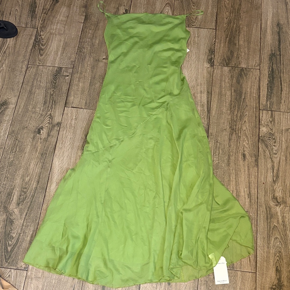 Abercrombie and Fitch  Elegant Green Slip Dress